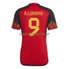 Original Fußballtrikot Belgien Lukaku 9 Heimtrikot WM 2022 Für Herren